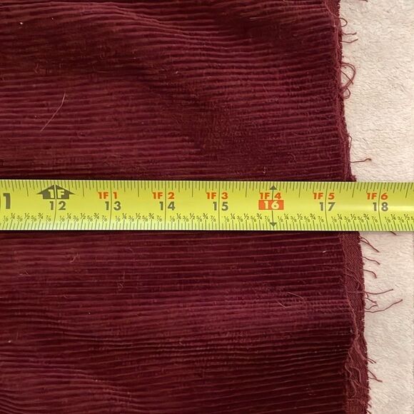 BLANKNYC Burgundy Red Atlas Jane Corduroy Mini Skirt Womens Size 30 Raw Hem - Picture 6 of 9